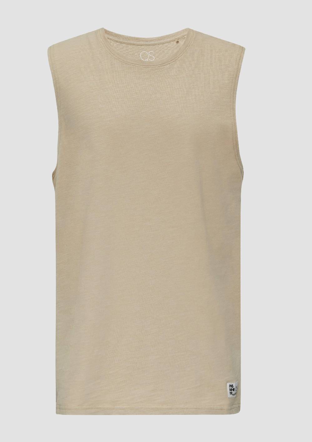 S.Oliver Ärmelloses Shirt Aus Baumwolle Mit Logo-Detail