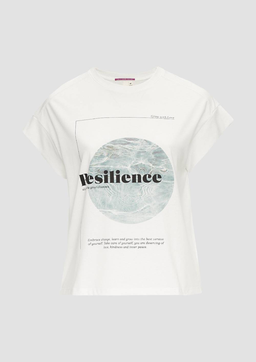 S.Oliver Ärmelloses Shirt Mit Artwork Und Rippblende