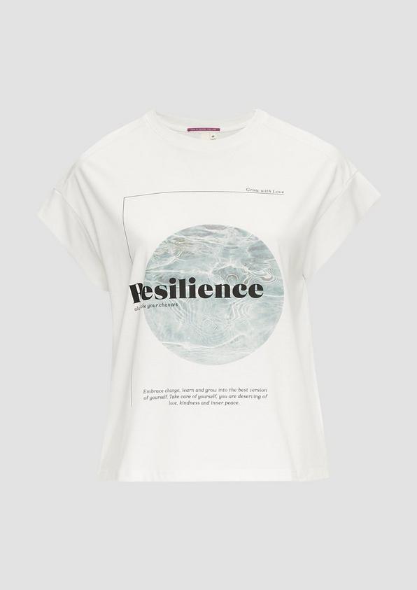 S.Oliver Ärmelloses Shirt Mit Artwork Und Rippblende