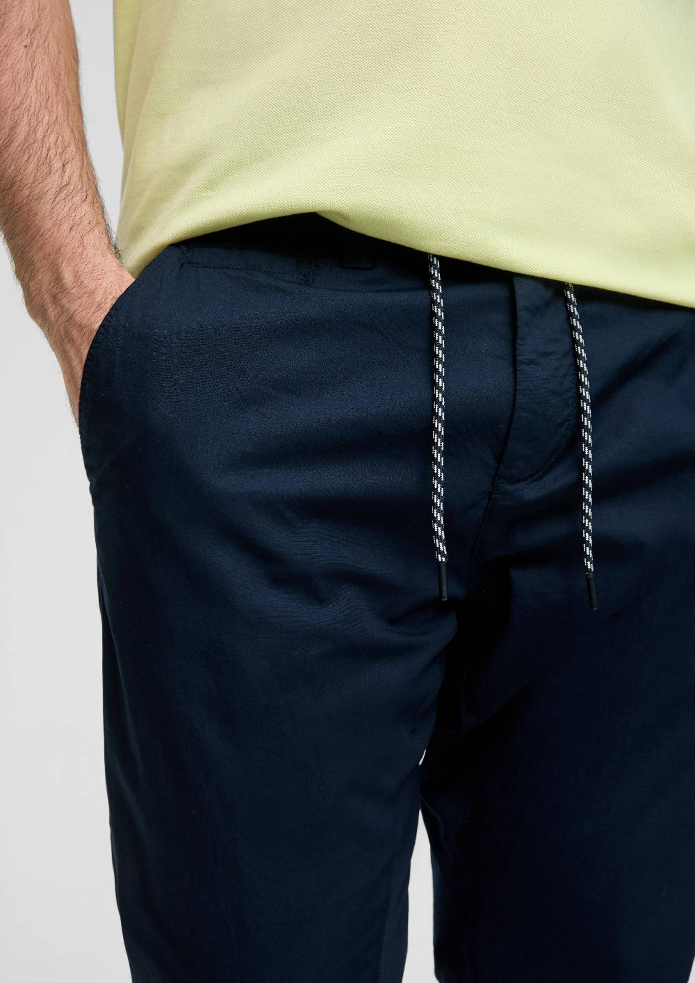 S.Oliver Baumwoll-Hose Mit Elastischem Bund Und Print-Detail