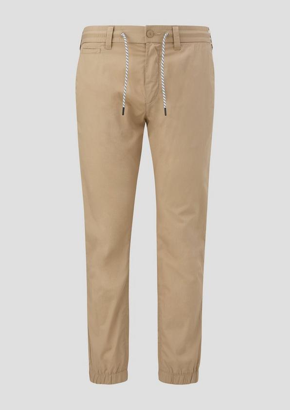 s.Oliver Baumwoll-Hose mit elastischem Bund und Print-Detail