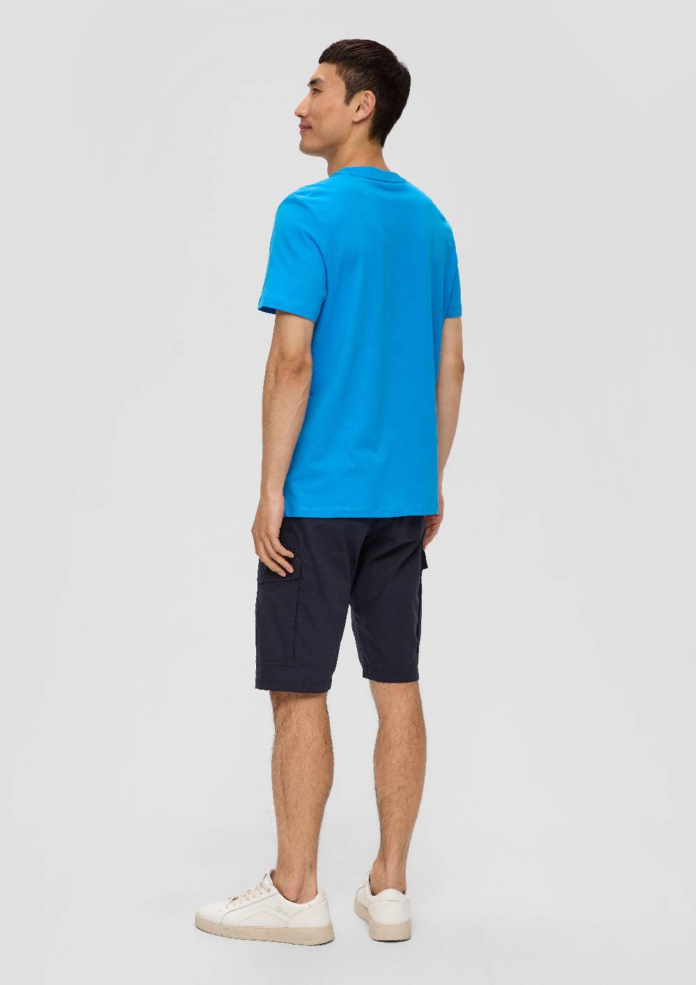 S.Oliver Baumwoll-T-Shirt Mit Crew Neck Und Frontprint