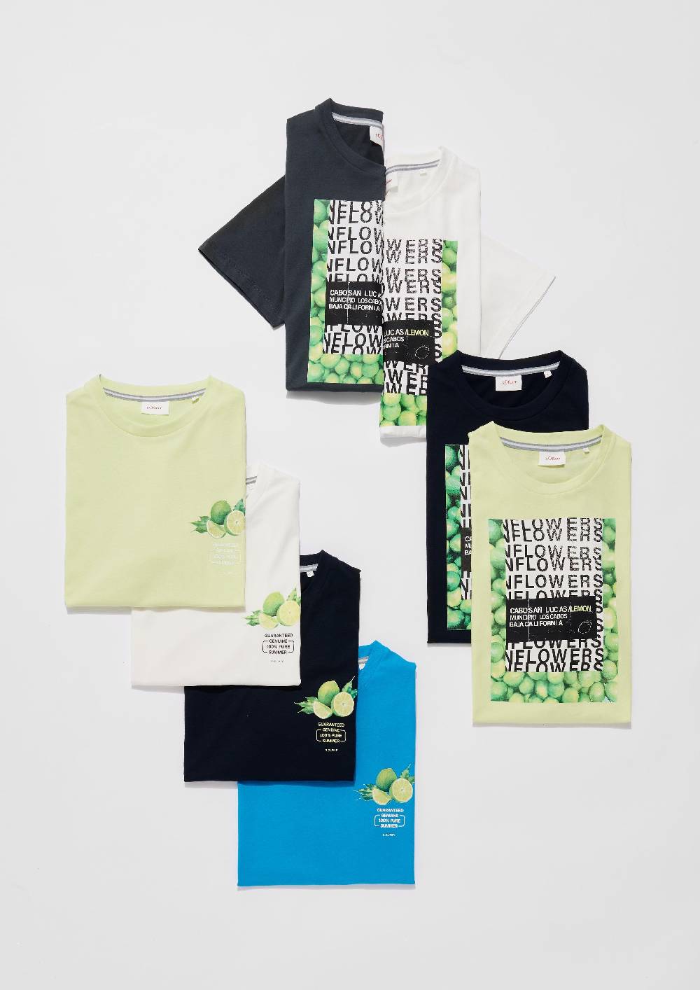 S.Oliver Baumwoll-T-Shirt Mit Crew Neck Und Frontprint