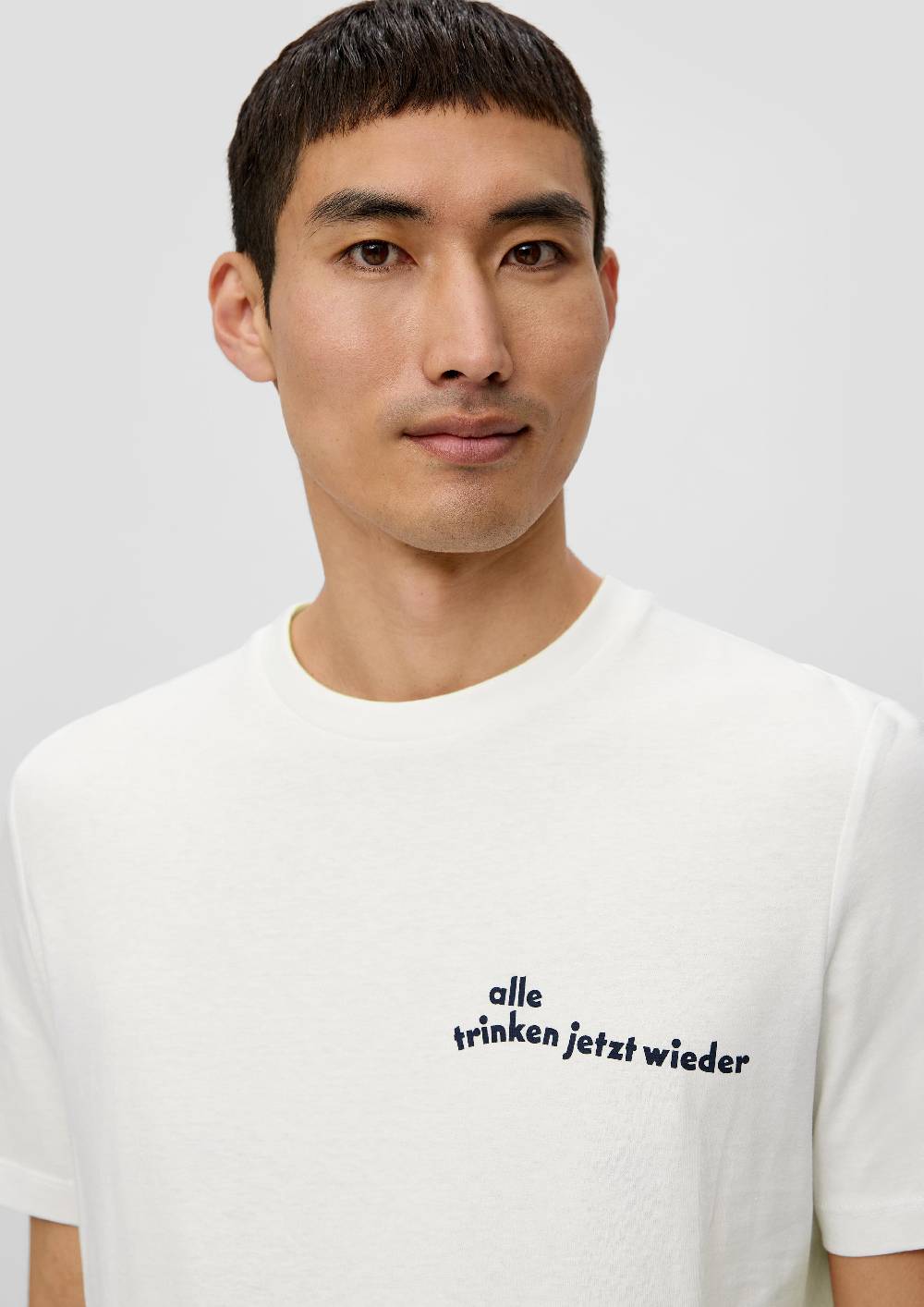 S.Oliver Baumwoll-T-Shirt Mit Crew Neck Und Sinalco®-Print