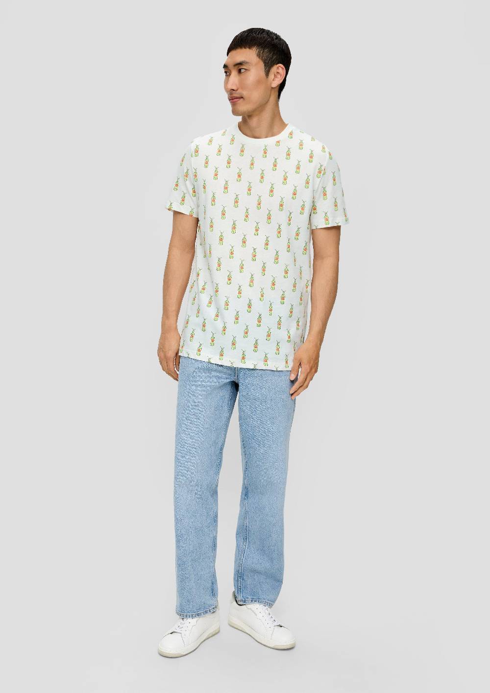 S.Oliver Baumwoll-T-Shirt Mit Crew Neck Und Sinalco®-Print