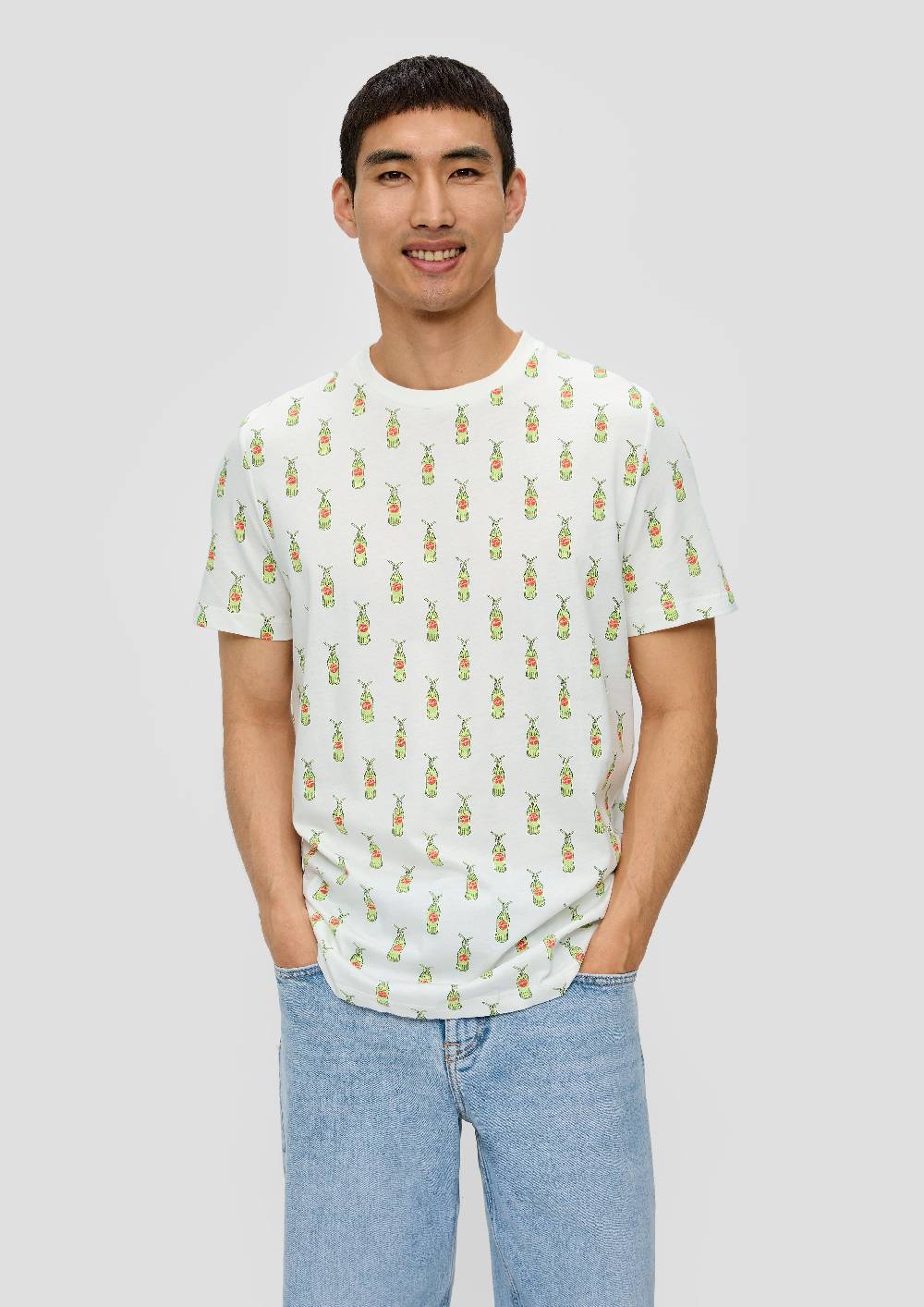 S.Oliver Baumwoll-T-Shirt Mit Crew Neck Und Sinalco®-Print