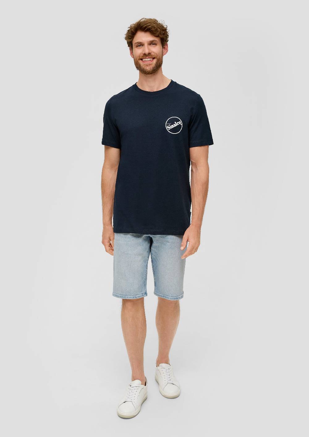 S.Oliver Baumwoll-T-Shirt Mit Crew Neck Und Sinalco®-Print