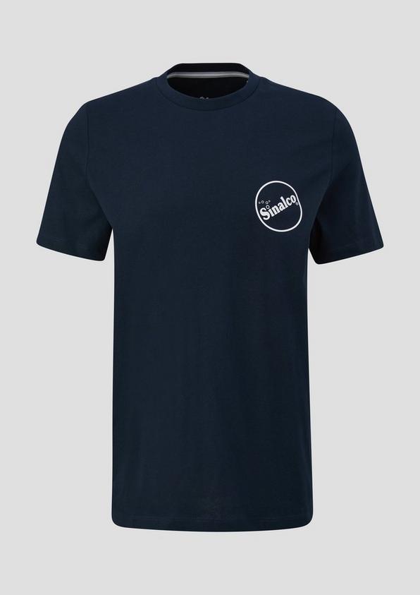 s.Oliver Baumwoll-T-Shirt mit Crew Neck und Sinalco®-Print
