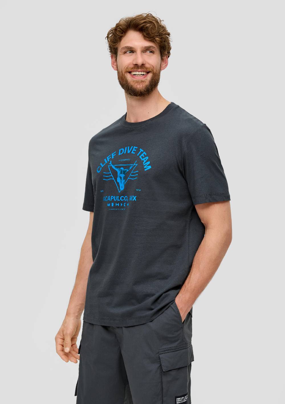S.Oliver Baumwoll-T-Shirt Mit Frontseitigem Artwork-Print