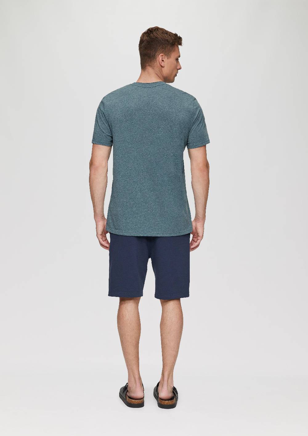 S.Oliver Baumwoll-T-Shirt Mit Layering-Detail Am Kragen