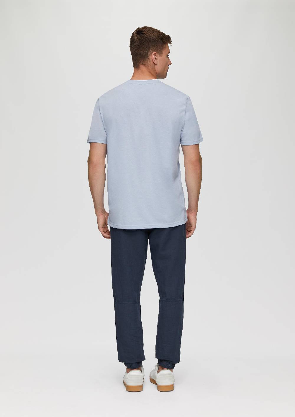 S.Oliver Baumwoll-T-Shirt Mit Layering-Detail Am Kragen