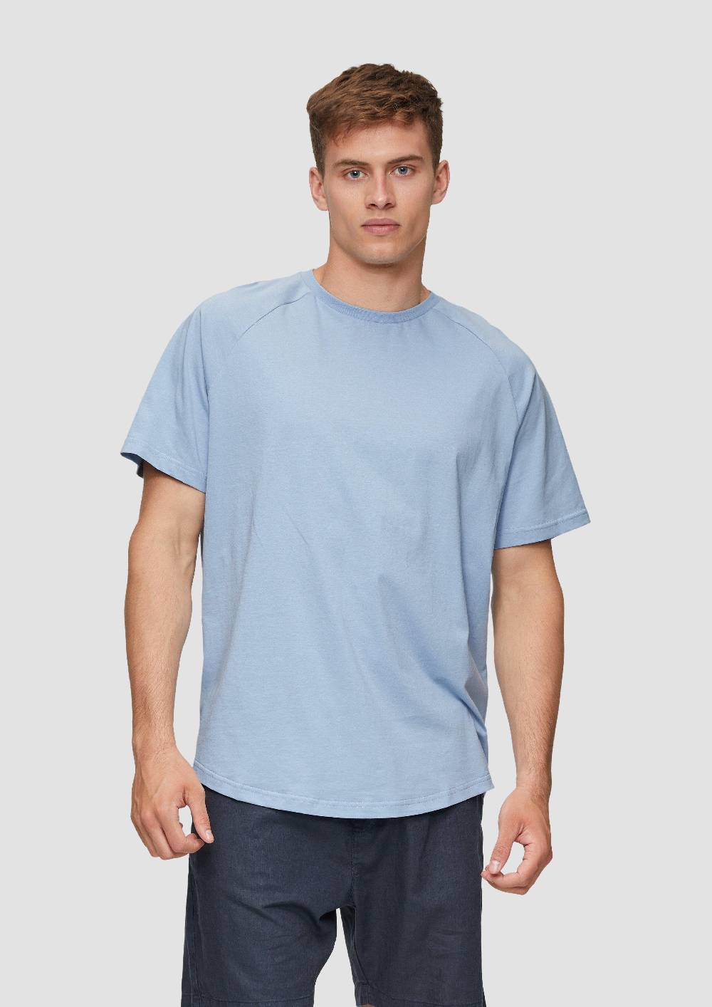 S.Oliver Baumwollshirt Mit Raglanärmeln Und Rippblende