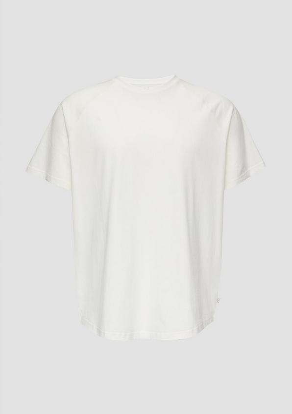 s.Oliver Baumwollshirt mit Raglanärmeln und Rippblende