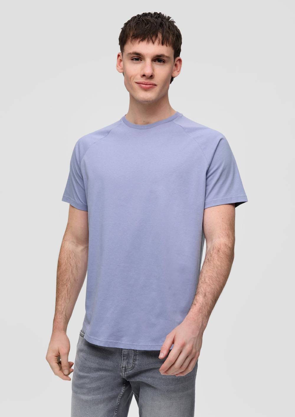 S.Oliver Baumwollshirt Mit Raglanärmeln Und Rippblende
