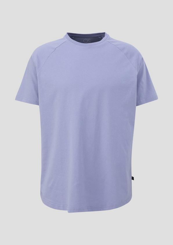 s.Oliver Baumwollshirt mit Raglanärmeln und Rippblende