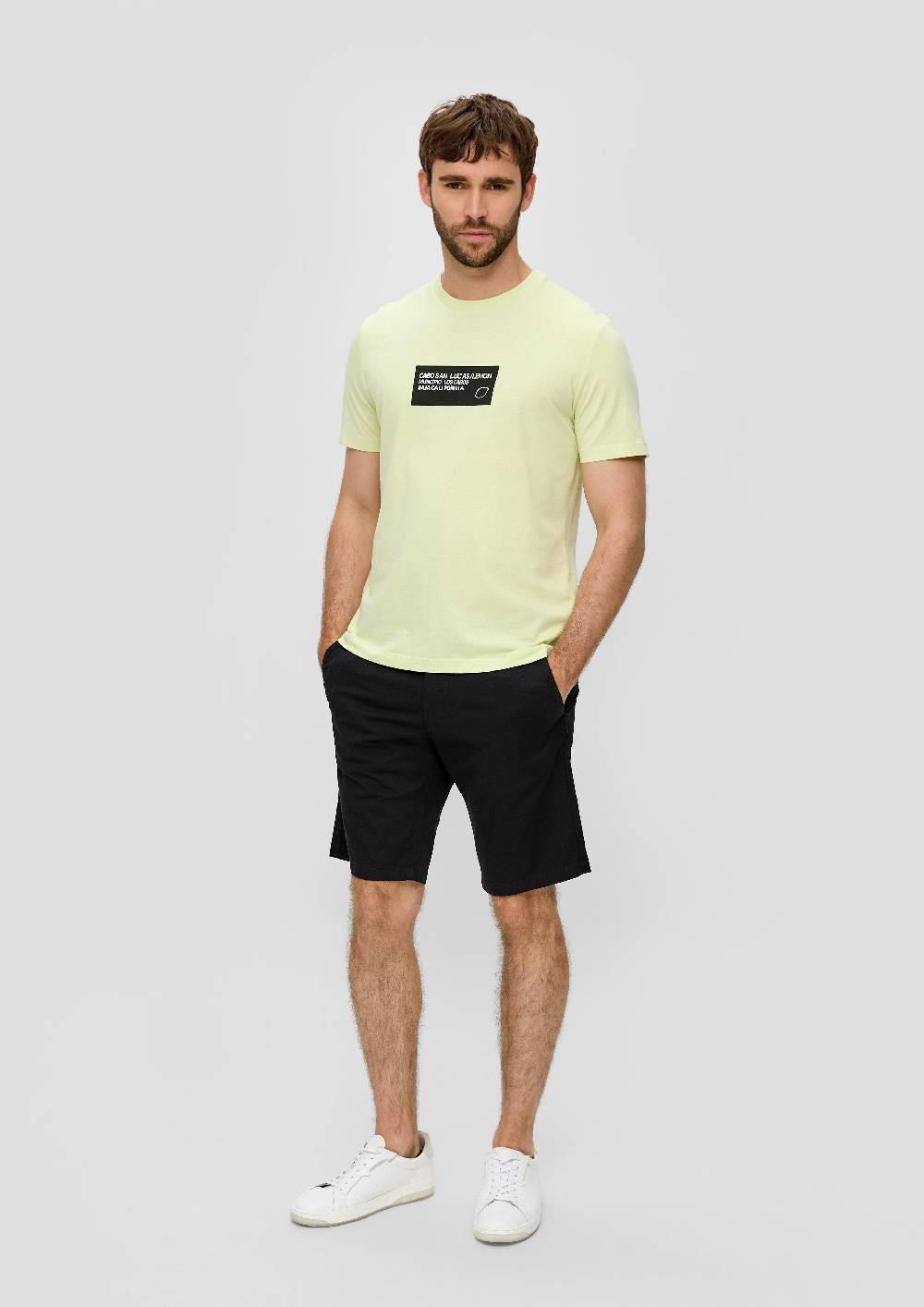 S.Oliver Bermuda Aus Baumwoll-Stretch Mit Paspeltasche