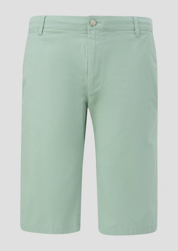 s.Oliver Bermuda-Hose aus Baumwoll-Stretch mit Knopfverschluss