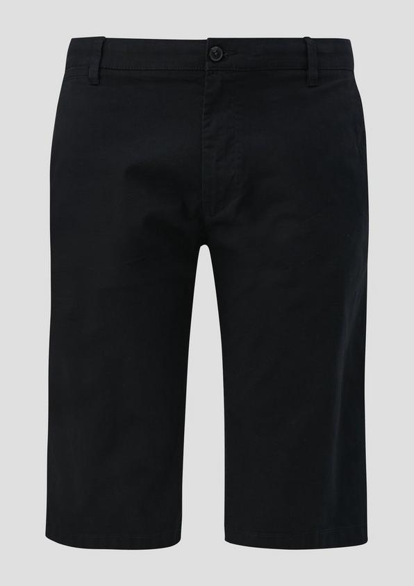 s.Oliver Bermuda-Hose aus Baumwoll-Stretch mit Knopfverschluss