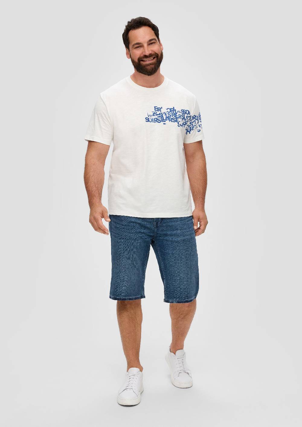 S.Oliver Bermuda Jeans Mauro / Regular Fit / High Rise / Straight Leg
