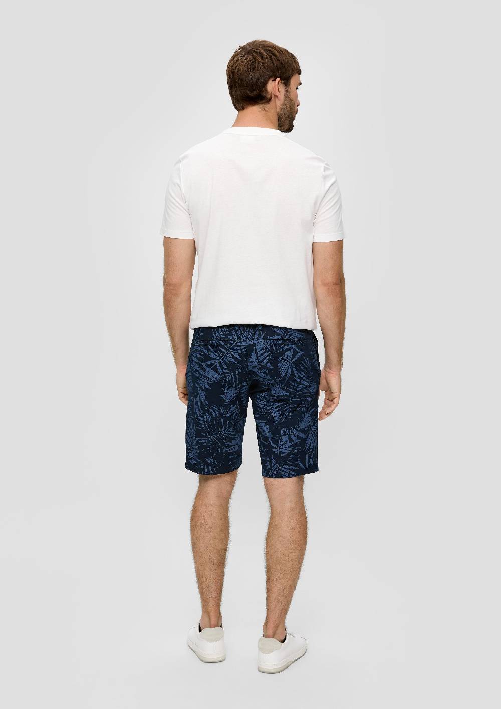 S.Oliver Bermuda Mit All-over-Print Aus Baumwoll-Stretch