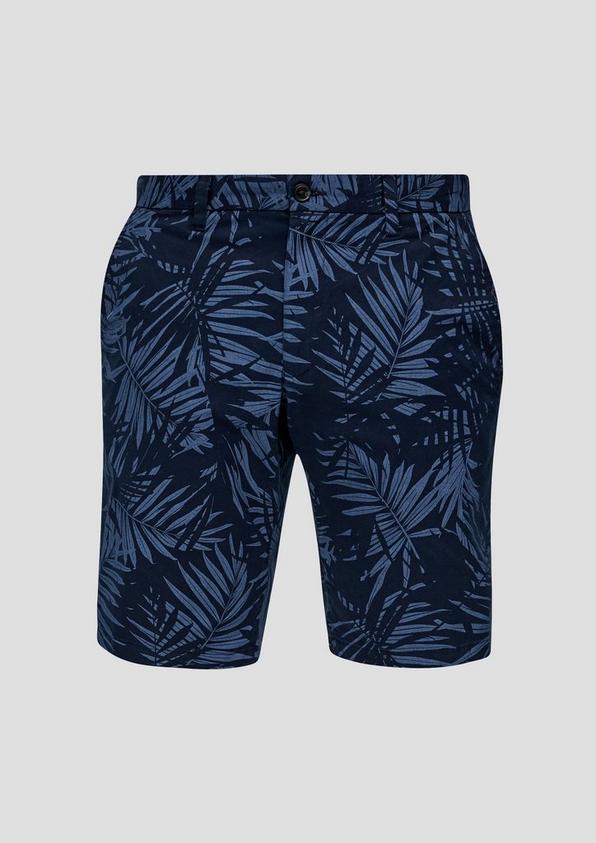 s.Oliver Bermuda mit All-over-Print aus Baumwoll-Stretch