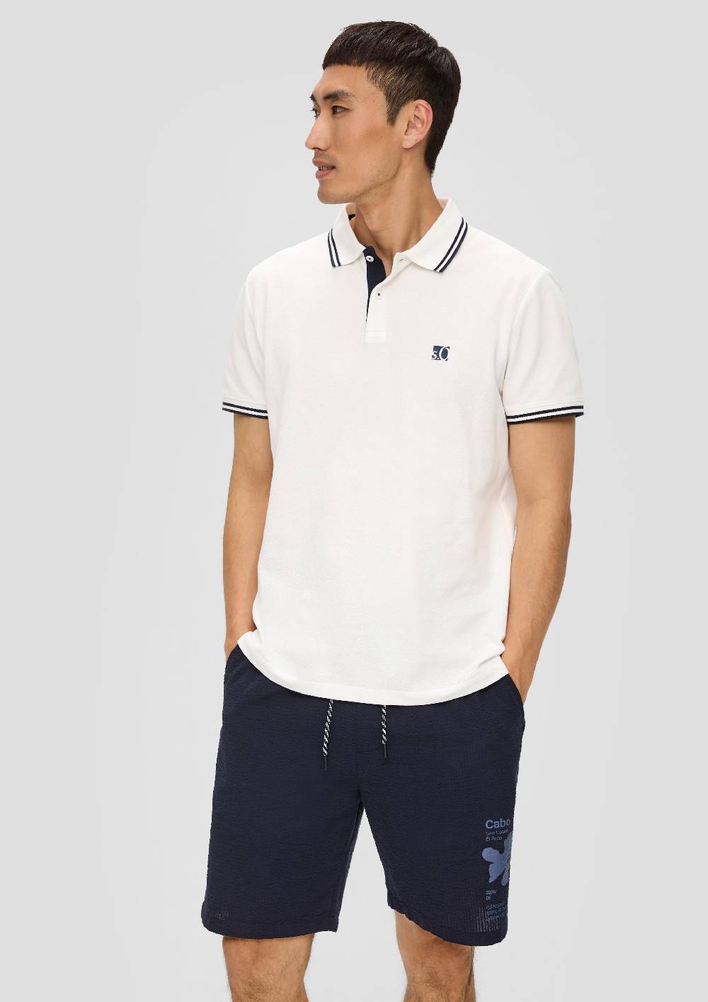 S.Oliver Bermuda-Shorts Im Relaxed Fit Mit Print-Detail