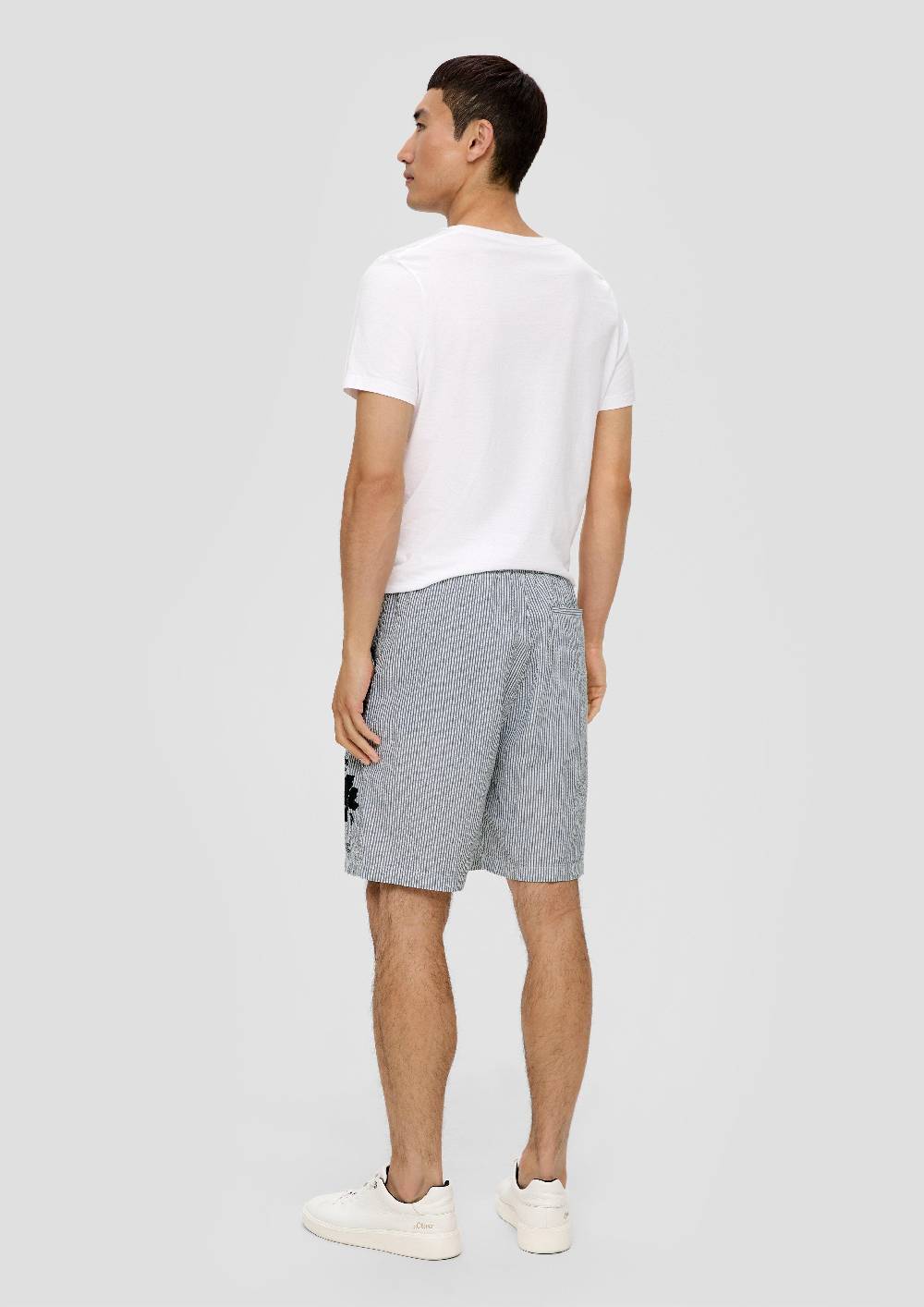 S.Oliver Bermuda-Shorts Im Relaxed Fit Mit Print-Detail