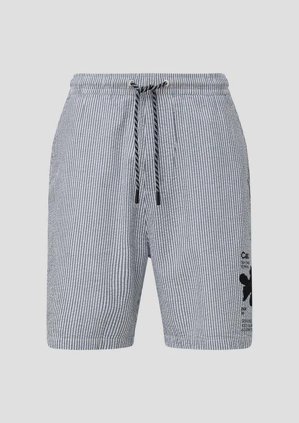 s.Oliver Bermuda-Shorts im Relaxed Fit mit Print-Detail