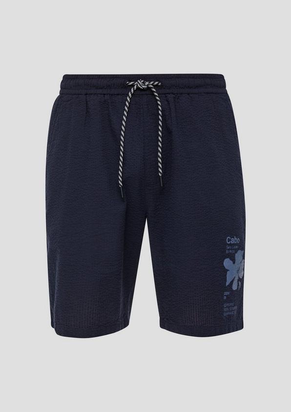s.Oliver Bermuda-Shorts im Relaxed Fit mit Print-Detail