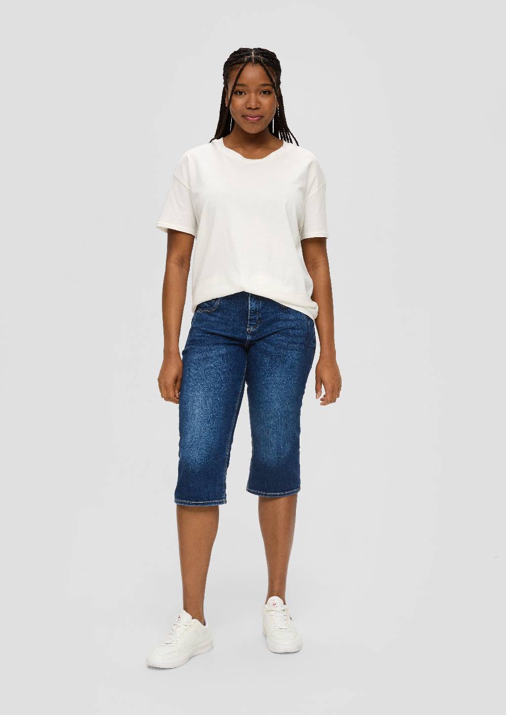S.Oliver Capri-Jeans Catie / Slim Fit / Mid Rise / Slim Leg