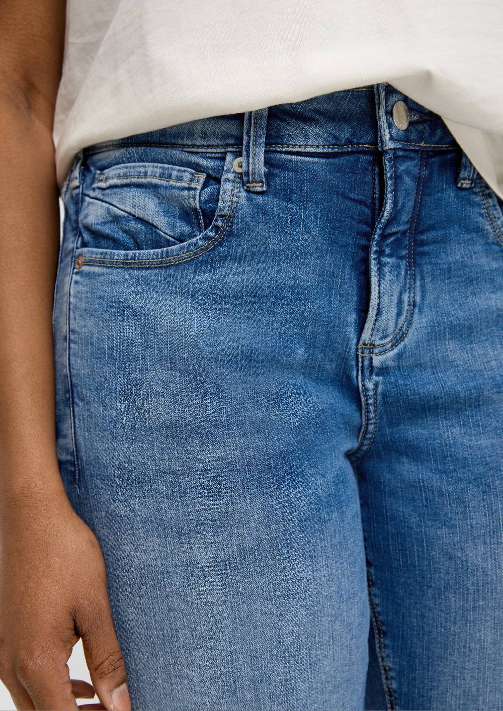 S.Oliver Capri-Jeans Catie / Slim Fit / Mid Rise / Slim Leg