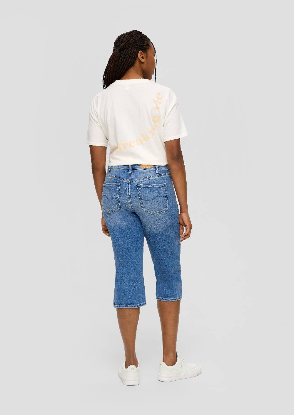 S.Oliver Capri-Jeans Catie / Slim Fit / Mid Rise / Slim Leg