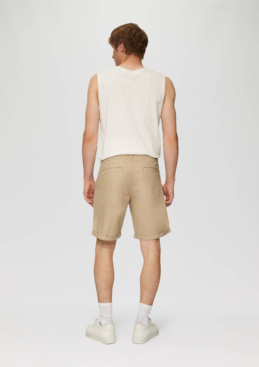 S.Oliver Chino-Shorts Aus Baumwolle Mit Fixiertem Umschlag