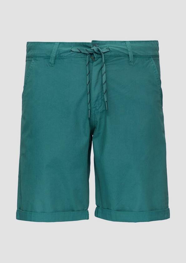 s.Oliver Chino-Shorts aus Baumwolle mit fixiertem Umschlag