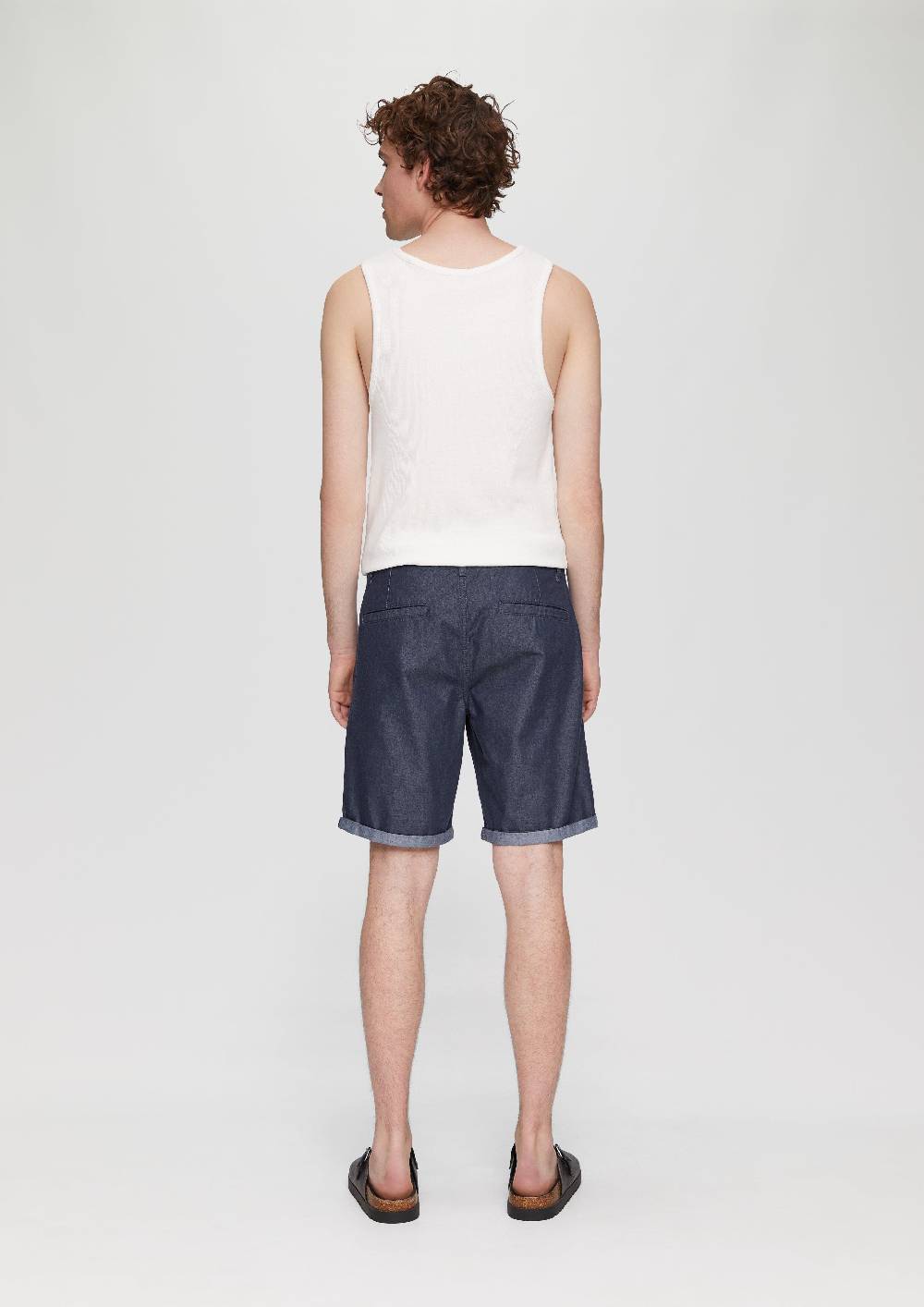 S.Oliver Chino-Shorts Aus Baumwolle Mit Fixiertem Umschlag