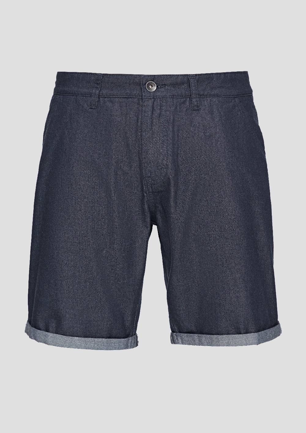 S.Oliver Chino-Shorts Aus Baumwolle Mit Fixiertem Umschlag