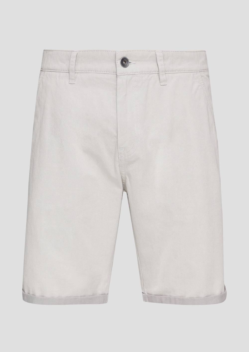 S.Oliver Chino-Shorts Aus Baumwolle Mit Fixiertem Umschlag