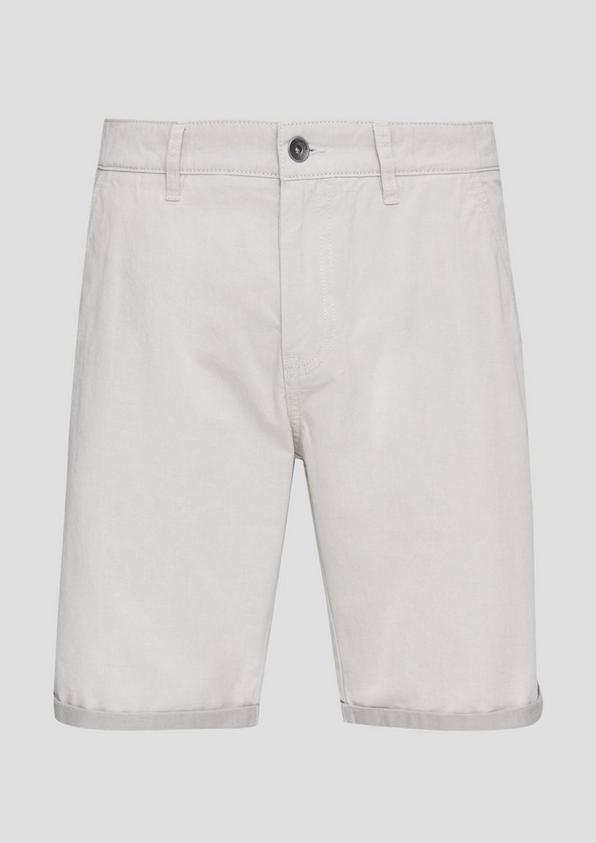 s.Oliver Chino-Shorts aus Baumwolle mit fixiertem Umschlag