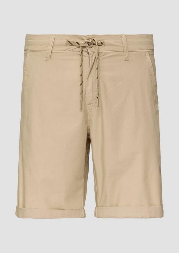 s.Oliver Chino-Shorts aus Baumwolle mit fixiertem Umschlag