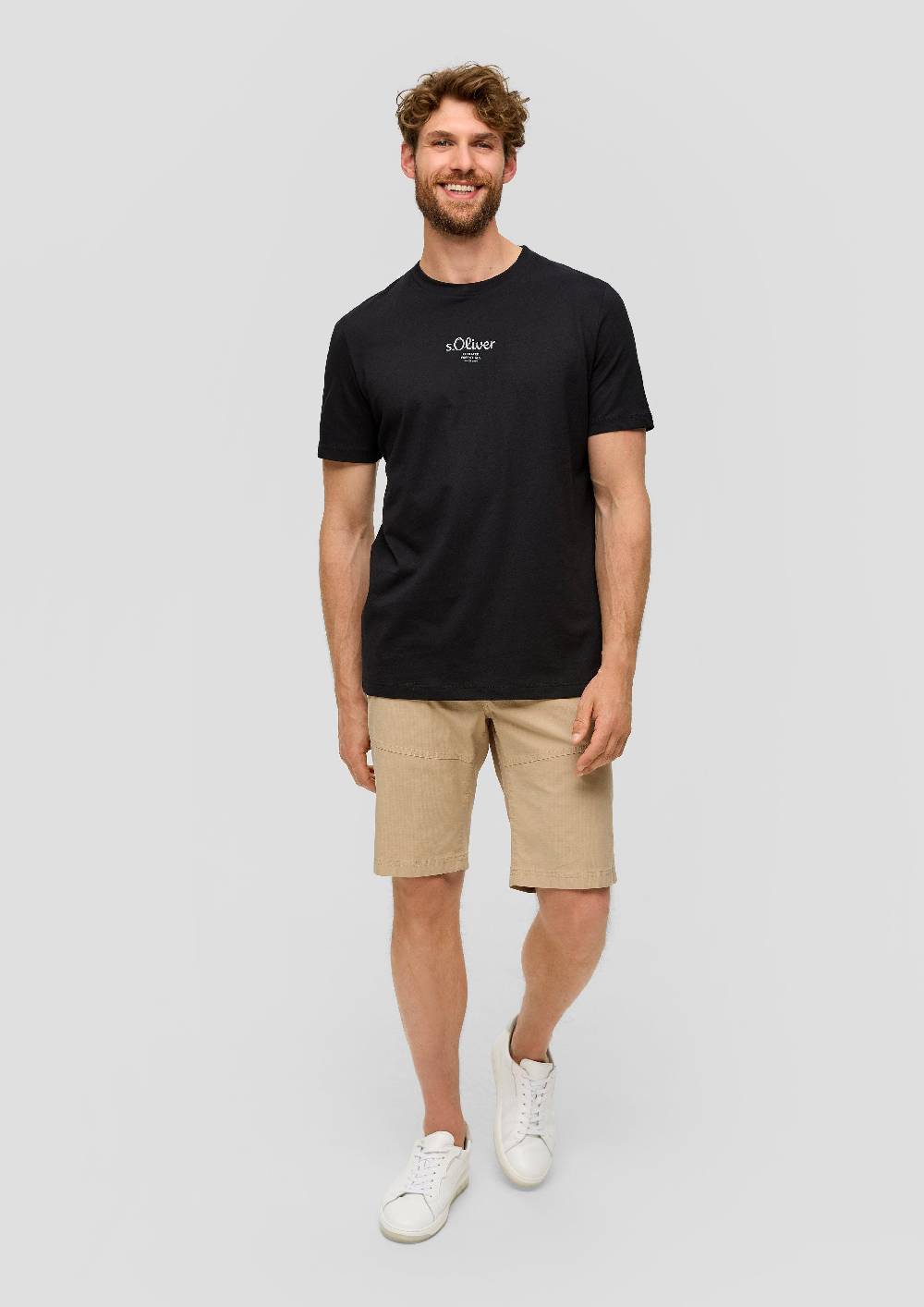 S.Oliver Chino-Shorts Aus Baumwollstretch Mit Straight Leg