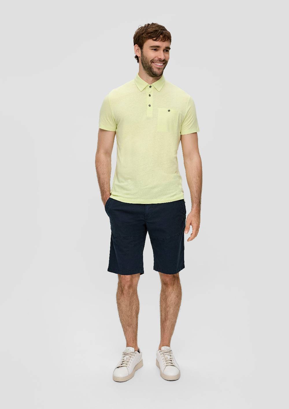 S.Oliver Chino-Shorts Aus Baumwollstretch Mit Straight Leg