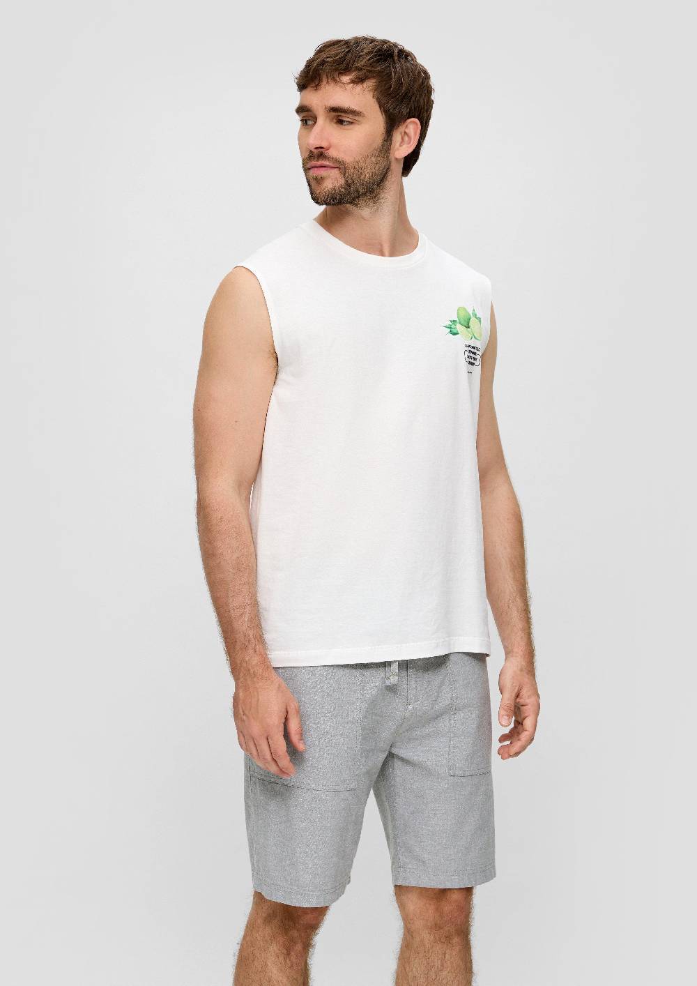 S.Oliver Chino-Shorts Aus Leinenmix Mit Elastischem Bund