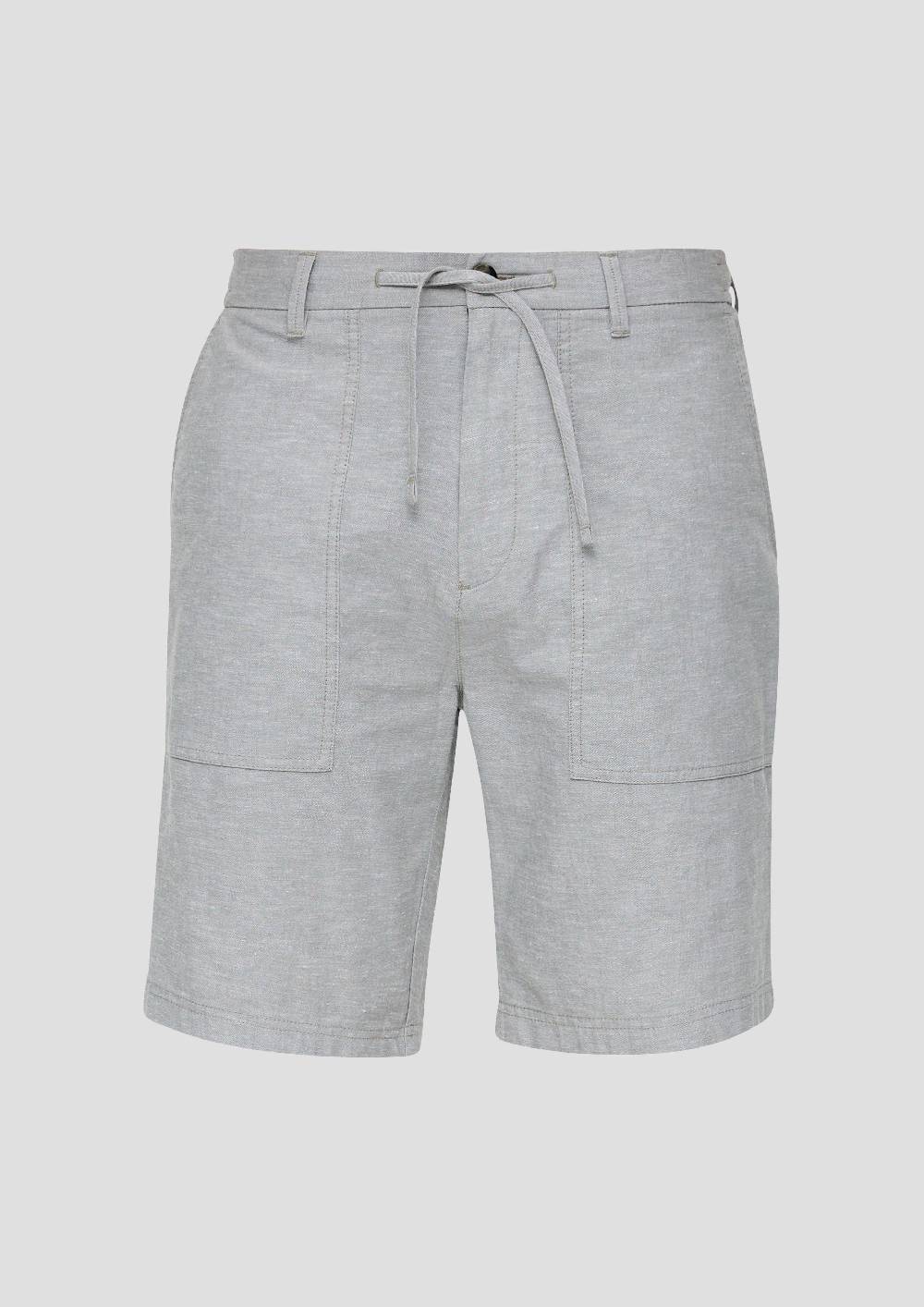 S.Oliver Chino-Shorts Aus Leinenmix Mit Elastischem Bund