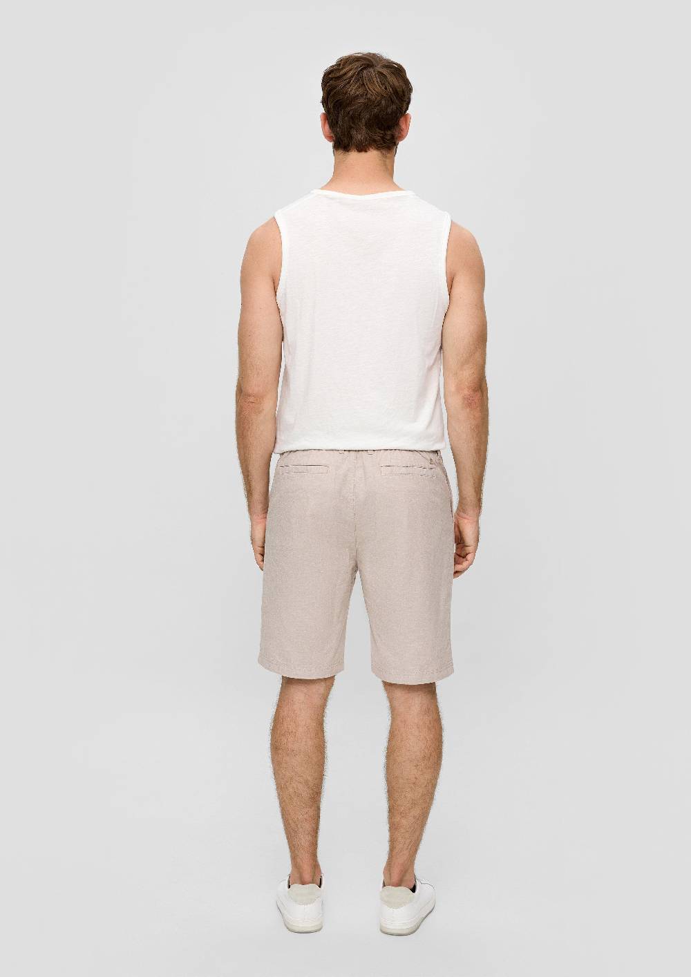 S.Oliver Chino-Shorts Aus Leinenmix Mit Elastischem Bund
