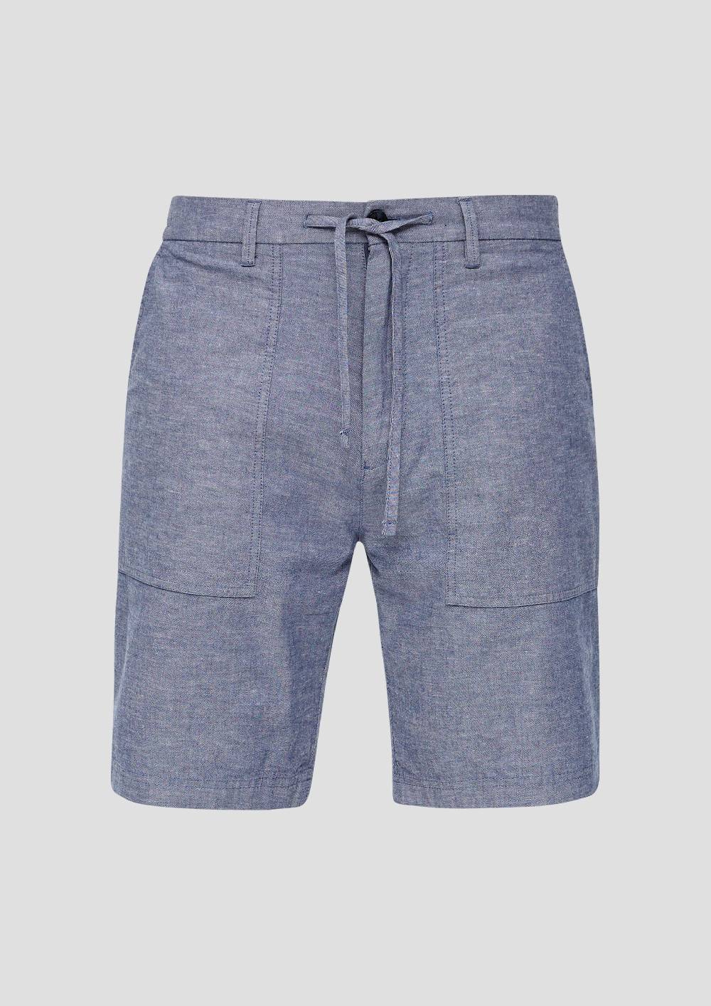 S.Oliver Chino-Shorts Aus Leinenmix Mit Elastischem Bund