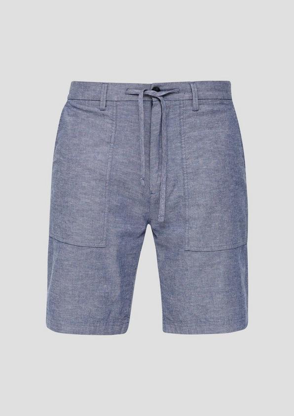 s.Oliver Chino-Shorts aus Leinenmix mit elastischem Bund
