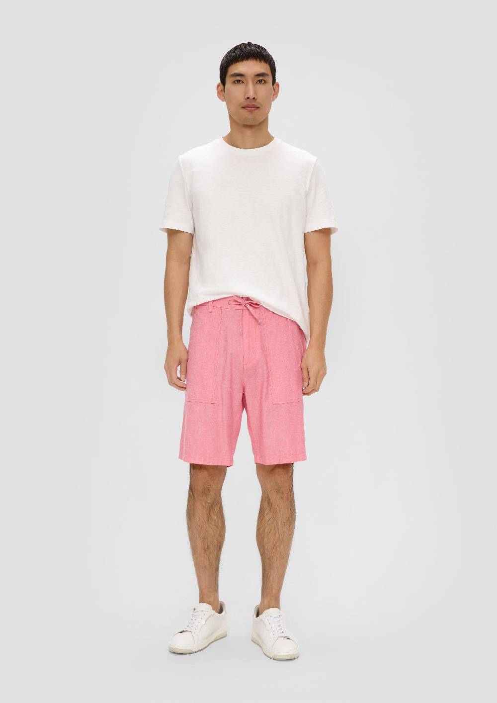 S.Oliver Chino-Shorts Aus Leinenmix Mit Elastischem Bund