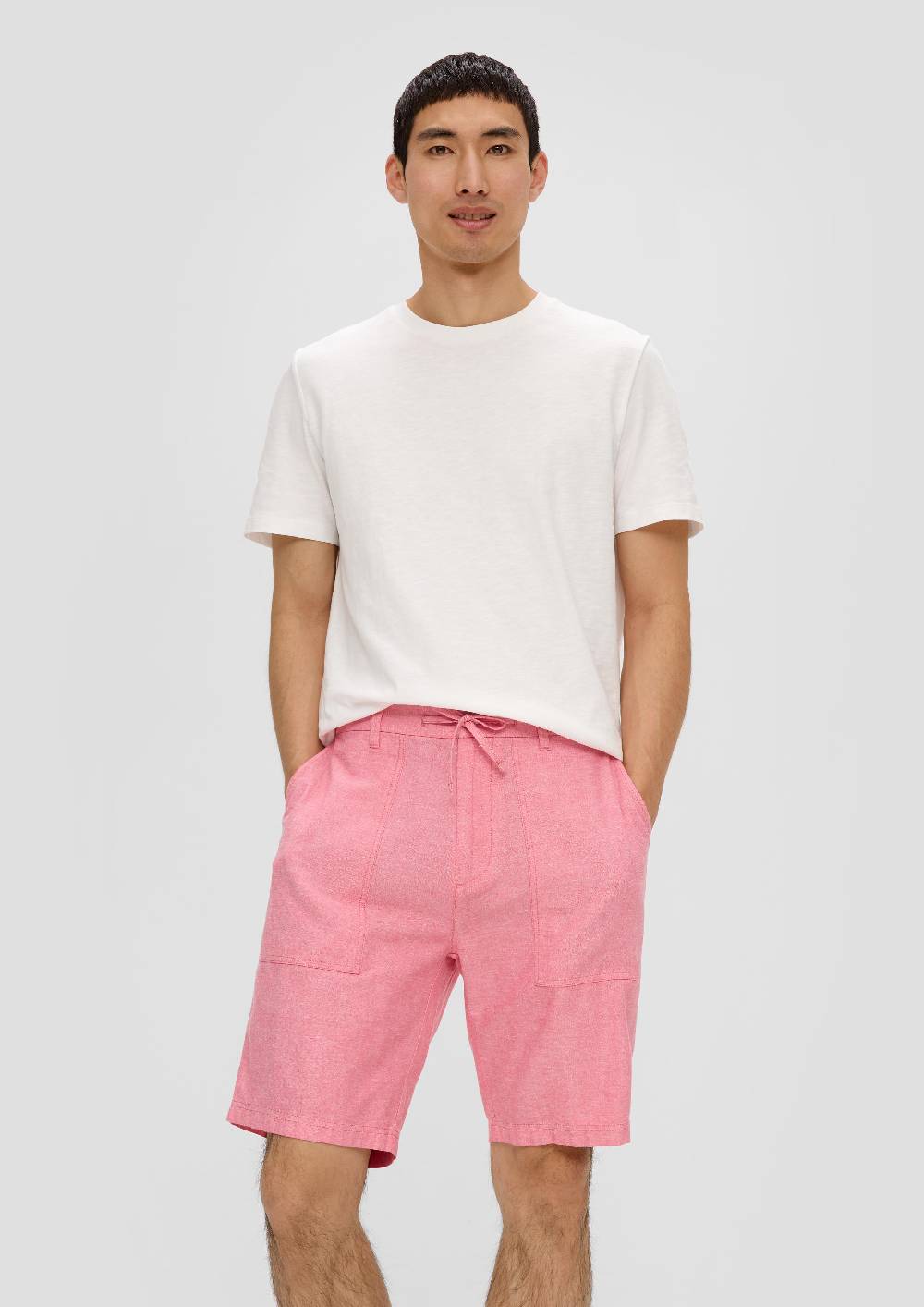 S.Oliver Chino-Shorts Aus Leinenmix Mit Elastischem Bund