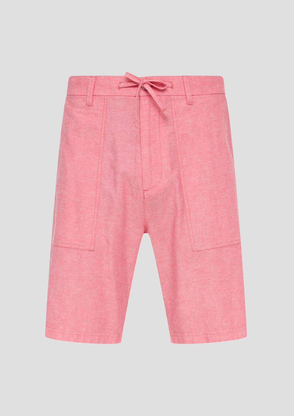 S.Oliver Chino-Shorts Aus Leinenmix Mit Elastischem Bund