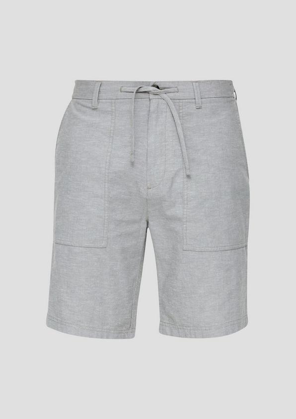 s.Oliver Chino-Shorts aus Leinenmix mit elastischem Bund